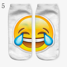 3D Emoji Printing Expression Socks Women Men Socks Funny Low Ankle Short Socks J4U66