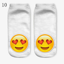 3D Emoji Printing Expression Socks Women Men Socks Funny Low Ankle Short Socks J4U66