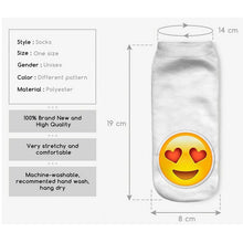 3D Emoji Printing Expression Socks Women Men Socks Funny Low Ankle Short Socks J4U66