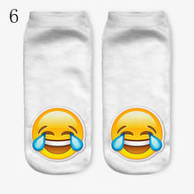 3D Emoji Printing Expression Socks Women Men Socks Funny Low Ankle Short Socks J4U66