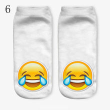 3D Emoji Printing Expression Socks Women Men Socks Funny Low Ankle Short Socks J4U66