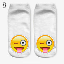 3D Emoji Printing Expression Socks Women Men Socks Funny Low Ankle Short Socks J4U66