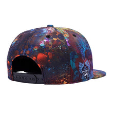 3D Print Snapback Caps Colorful Hip Hop Baseball Cap Dragon Flat Hats For Men Starry Sky Casquette Blue J4U66