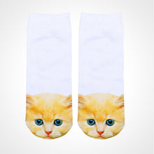 3D Printed Low Cut Ped Socks Cute Kawaii Cartoon Cat Animal Funny Short Socks For Women Girls 9 Colors J4U66