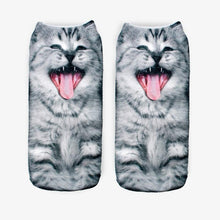 3D Printed Low Cut Ped Socks Cute Kawaii Cartoon Cat Animal Funny Short Socks For Women Girls 9 Colors J4U66