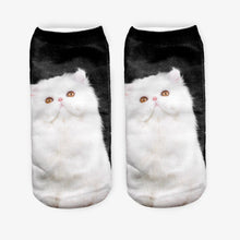 3D Printed Low Cut Ped Socks Cute Kawaii Cartoon Cat Animal Funny Short Socks For Women Girls 9 Colors J4U66