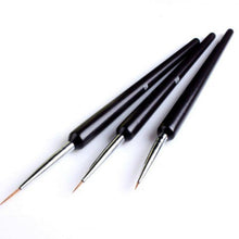 3pc Dotting Painting Drawing UV Gel Liner Polish Brush Tool Nail Art Pen Set J4U66