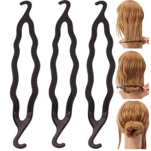 3pcs hair twist styling maker bun curler braid women accessory tool magic hair styling J4U66