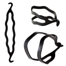 3pcs hair twist styling maker bun curler braid women accessory tool magic hair styling J4U66