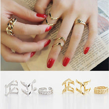 3pc Gold Sliver Arrow Shape Knuckle Rings Set punk cuff finger ring set gift for women girl J4U66