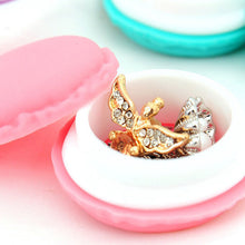 4*4*2CM Cute Candy Color Macaron Mini Storage Box Jewelry Box Pill Carrying Cases Birthday Gift J4U66