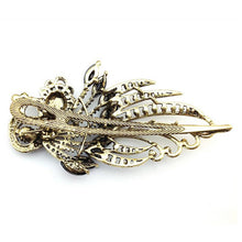 4.7x2.3 inch Lovely Peacock Hair Clip Women Hair Clips Blue Hairpin Vintage Rhinestone Jewelry J4U66