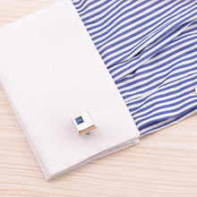 4 Color shirt cufflinks for men's cuff buttons blue Crystal cuff links  J4U66