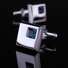 4 Color shirt cufflinks for men's cuff buttons blue Crystal cuff links  J4U66
