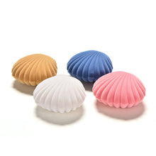 4 Colors Shell Velvet Earring Jewelry Storage Box Storage Boxes For Necklace ring earring J4U66