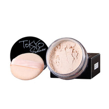 4 colors women face powder smooth loose makeup transparent finishing waterproof for face finish setting with puff J4U66