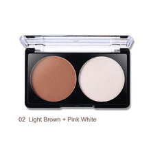 4 Patterns Face Shading Powder Contour Highlighter Bronzer Palette Set Trimming Makeup Face Contour Grooming Pressed Powder J4U66