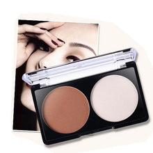 4 patterns face shading powdercontour highlighter bronzer palette set trimming makeup face contour grooming pressed powder J4U66