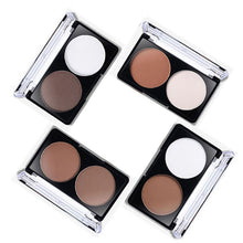4 Patterns Face Shading Powder Contour Highlighter Bronzer Palette Set Trimming Makeup Face Contour Grooming Pressed Powder J4U66