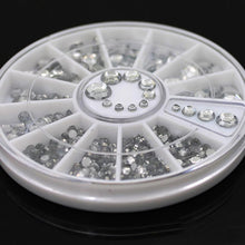 4 Size Nail Art 3D Crystal Transparent Diamante Rhinestone Crystal Nail Art Decal Tips Glitters Stickers Nail Art Decoration J4U66