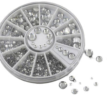 4 Size Nail Art 3D Crystal Transparent Diamante Rhinestone Crystal Nail Art Decal Tips Glitters Stickers Nail Art Decoration J4U66