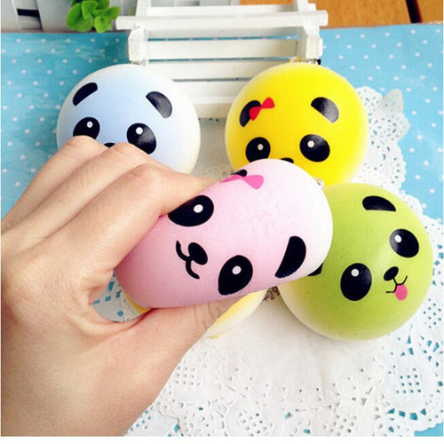 4 cm Cute Panda Squishy Kawaii Buns Bread Charms Key/Bag/Cell Phone Straps Bag Parts & Accessories J4U66