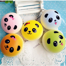 4 cm Cute Panda Squishy Kawaii Buns Bread Charms Key/Bag/Cell Phone Straps Bag Parts & Accessories J4U66