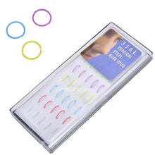 40pcs/box Neon Color Surgical Stainless Steel Fake Piercing Hoop Nose Ring J4U66