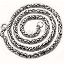 45cm man chain Black Stainless Steel Necklace 3 4 5 6MM Box Link Chain Men Necklaces Never Fade J4U66
