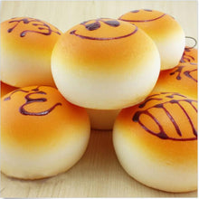 4CM Cute Smiley Face Bread Squishy Key Ring Charm/Mobile Phone Strap/Phone Charm/Bag Pendant J4U66