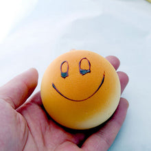 4CM Cute Smiley Face Bread Squishy Key Ring Charm/Mobile Phone Strap/Phone Charm/Bag Pendant J4U66