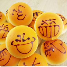 4CM Cute Smiley Face Bread Squishy Key Ring Charm/Mobile Phone Strap/Phone Charm/Bag Pendant J4U66