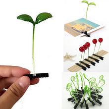 4Pcs Novelty grass clips popular headwear clasp antenna hairpins 4*6cm hair pin bean sprout headwear J4U66