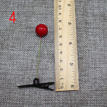 4Pcs Novelty grass clips popular headwear clasp antenna hairpins 4*6cm hair pin bean sprout headwear J4U66
