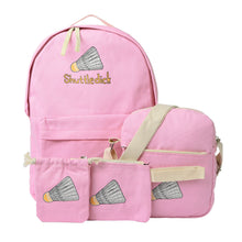 4pcs Korean Women Canvas Backpacks Woman Harajuku Laptop Backpack Shoulder School Back Bags for Teenage Girls Rugzak Vrouwen J4U66