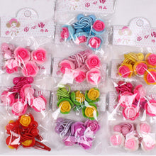 4pcs baby children cute cartoon hair rope multi-color Kids Flower Headdress Mix Hair Clips Hair Ropes J4U66