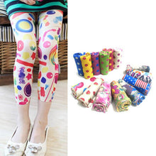 5~12 years baby kids stretch skinny leggings pants printed floral girls trousers J4U66