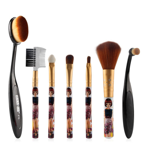 5/7pcsakeup Brushes Sets Pro Eyeshadow Powder Lip Blush Cosmetic Brush Beauty ToolsJFY66