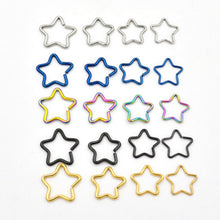 5 Colors s Punk Ear Cuff Wrap Five Pointed Star Clip On Earring Non Piercing Jewelry J4U66
