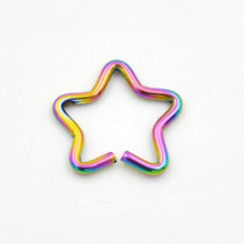 5 Colors s Punk Ear Cuff Wrap Five Pointed Star Clip On Earring Non Piercing Jewelry J4U66