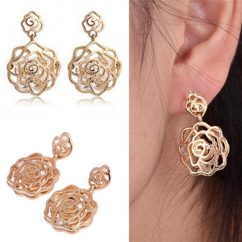 5 Colors Double Side Pearl Stud Earrings For Women Pierced Crystal Earings For Women Elegant Jewelry J4U66