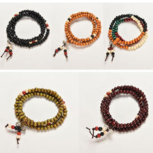 5 Colors 6mm 108 Prayer Bead Mala Multi-layer Bracelet Women Men Sandalwood Buddhist Buddha Meditation Bracelets J4U66
