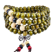 5 Colors 6mm 108 Prayer Bead Mala Multi-layer Bracelet Women Men Sandalwood Buddhist Buddha Meditation Bracelets J4U66