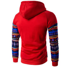 5 Colors Slim Hoodies Men Sweatshirt Retro Long Sleeve Pullover Hooded SportswearPrint Fleece Tracksuit Plus Size J4U66