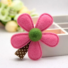 5 Colors children hairpins Girl Hairclip Mini Cloth Flower hair clip S DIY baby girl hair accessories J4U66