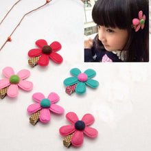 5 Colors children hairpins Girl Hairclip Mini Cloth Flower hair clip S DIY baby girl hair accessories J4U66