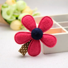 5 Colors children hairpins Girl Hairclip Mini Cloth Flower hair clip S DIY baby girl hair accessories J4U66