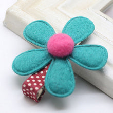 5 Colors children hairpins Girl Hairclip Mini Cloth Flower hair clip S DIY baby girl hair accessories J4U66