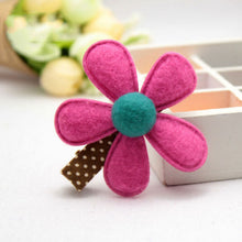 5 Colors children hairpins Girl Hairclip Mini Cloth Flower hair clip S DIY baby girl hair accessories J4U66