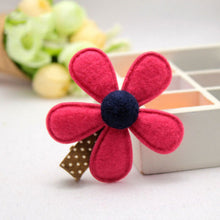 5 Colors children hairpins Girl Hairclip Mini Cloth Flower hair clip S DIY baby girl hair accessories J4U66